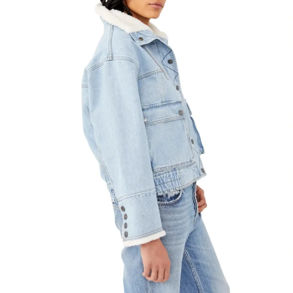 Free People Denim Jacket, New - Picture 4 of 16